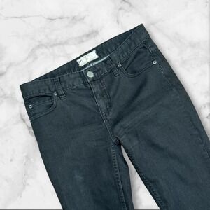 Free People Black Ripped Skinny Jeans Women's Size 26 61855-16515125‎
